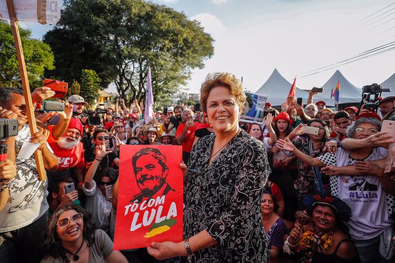 Dilma: querem Lula preso porque não conseguem ganhar no voto