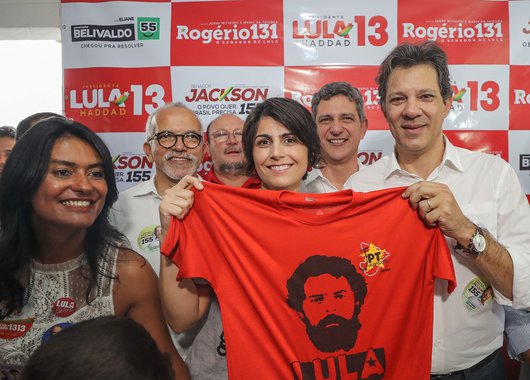 “A chapa Lula-Haddad é imbatível”, diz Manuela