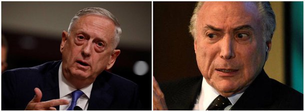 A visita de Mattis e a subserviência do governo Temer