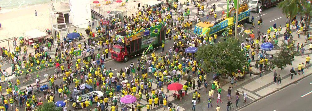 A marcha volátil da manifestação fake