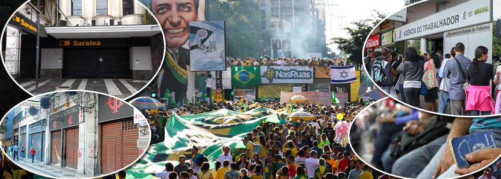 No day after da farra dos bolsominions, PIB cai, lojas fecham e Brasil derrete