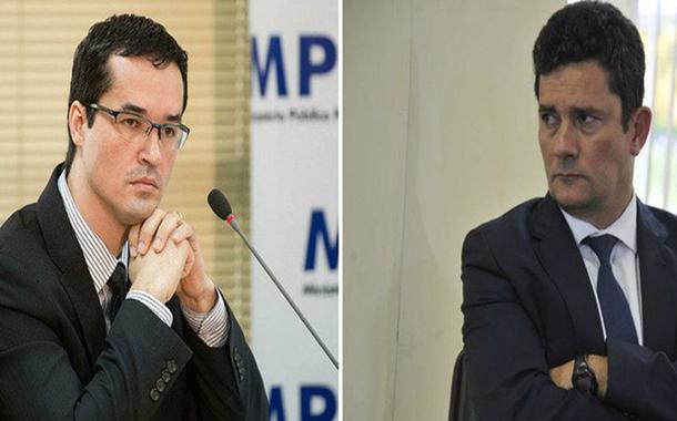 Ex-juiz Sérgio Moro e o procurador Deltan Dallagnol