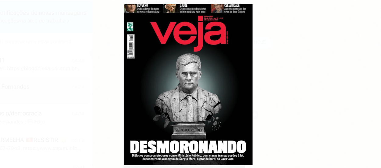 Até Veja abandona Moro e o vê 'desmoronando'