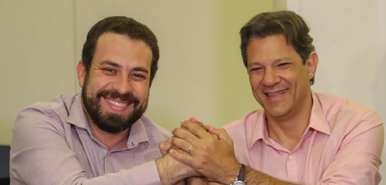 Fernando Haddad e Guilherme Boulos