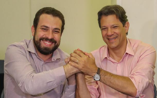 Fernando Haddad e Guilherme Boulos