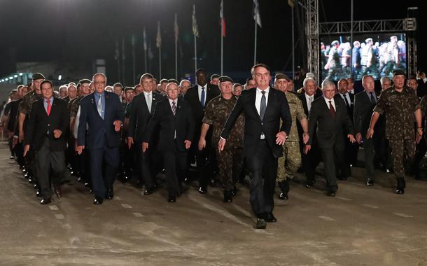 (Santa Maria - RS, 15/06/2019) Presidente da República, Jair Bolsonaro durante Desfile dos Artilheiros da Reserva, da Ativa e de Alunos da Escola Militar.\rFoto: Alan Santos/PR