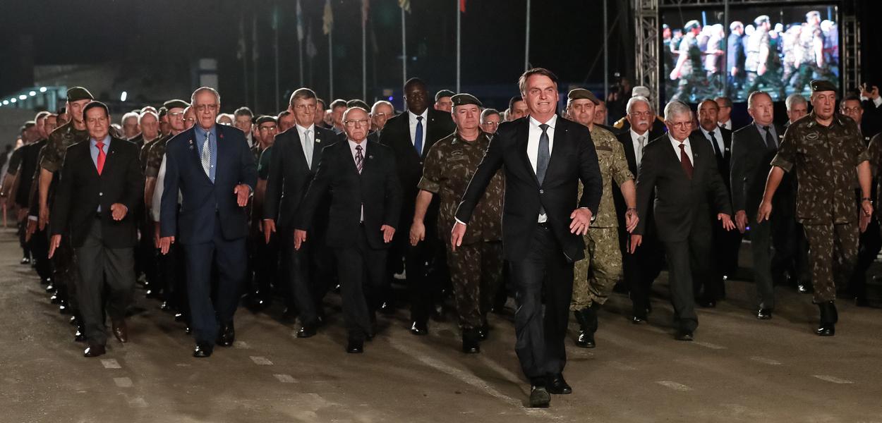 (Santa Maria - RS, 15/06/2019) Presidente da República, Jair Bolsonaro durante Desfile dos Artilheiros da Reserva, da Ativa e de Alunos da Escola Militar.\rFoto: Alan Santos/PR