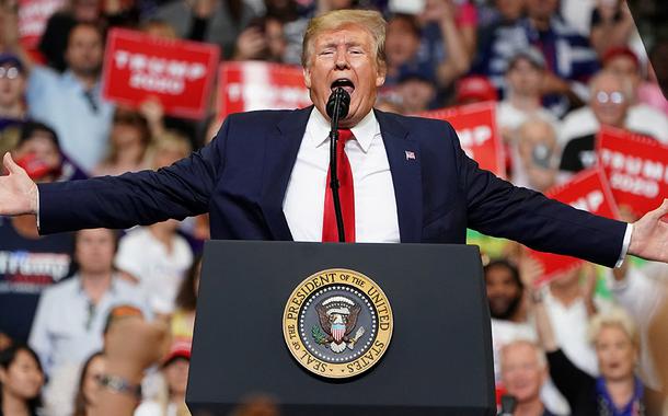 Presidente dos EUA, Donald Trump, lança campanha à reeleição em Orlando, na Flórida