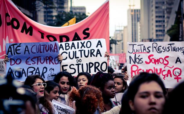 Manifestação assédio sexual estupro