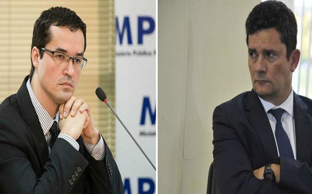 Ex-juiz Sérgio Moro e o procurador Deltan Dallagnol