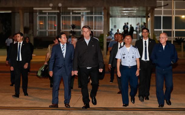 Partida de Brasília/DF de Jair Bolsonaro para Sevilha/Espanha