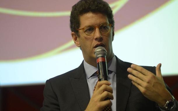 O ministro do Meio Ambiente, Ricardo Salles, fala no 91Âº Encontro Nacional da IndÃºstria da ConstruÃ§Ã£o (Enic), na Barra da Tijuca, zona oeste do Rio de Janeiro.