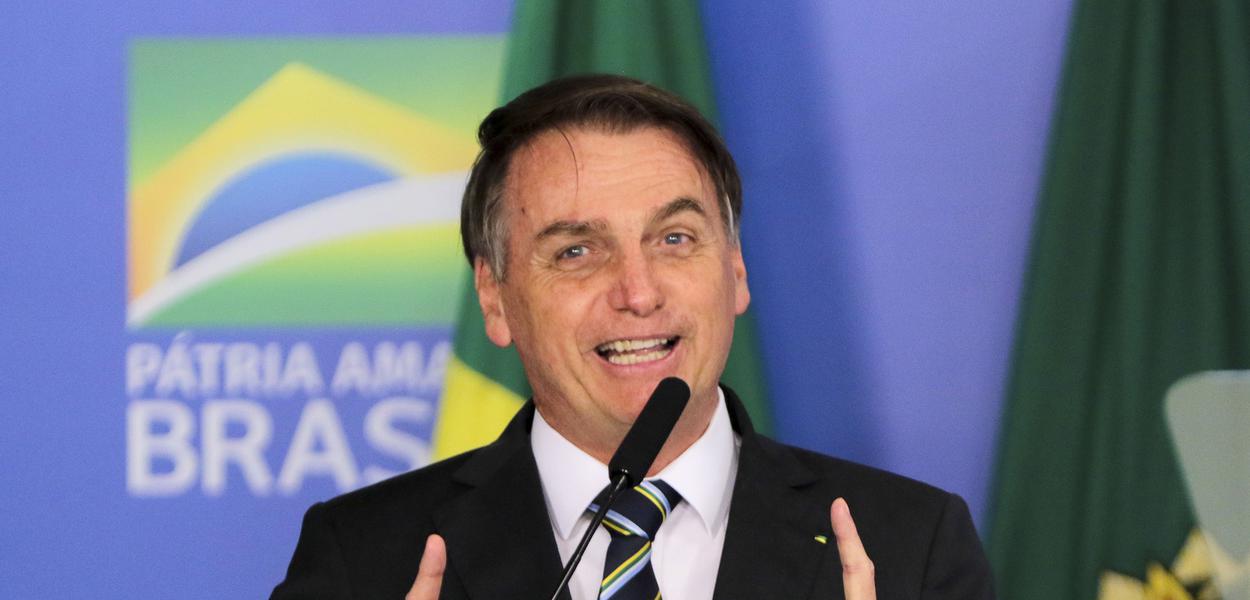 O  presidente Jair Bolsonaro, participa da solenidade de assinatura da medida provisÃ³ria da liberdade econÃ´mica.