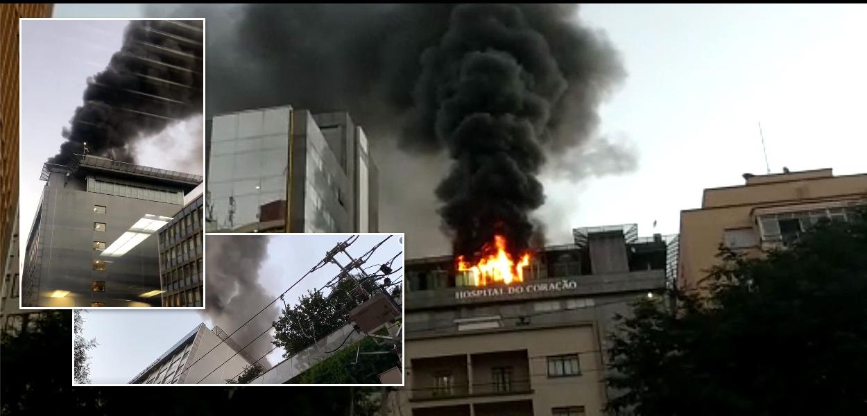 Incêndia no Hospital do Coração, em São Paulo