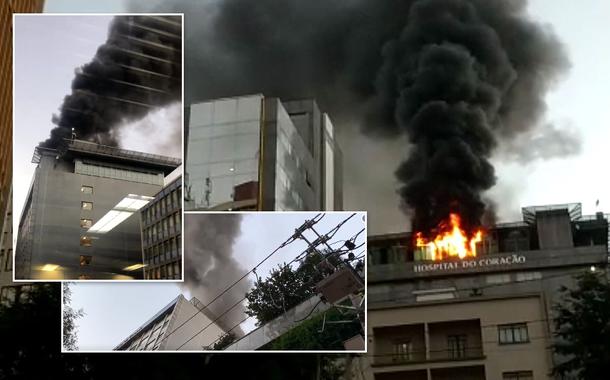Incêndia no Hospital do Coração, em São Paulo