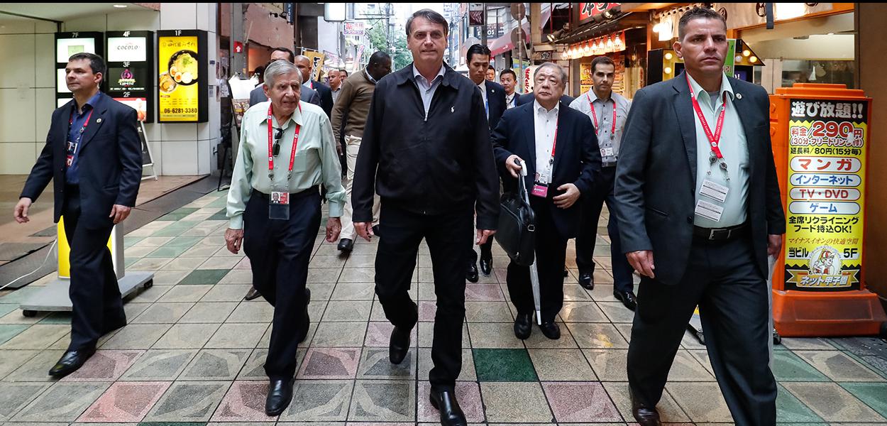 (Osaka - JapÃ£o, 27/06/2019) Presidente da RepÃºblica, Jair Bolsonaro, durante durante passeio pela cidade de Osaka.\rFoto: Alan Santos / PR