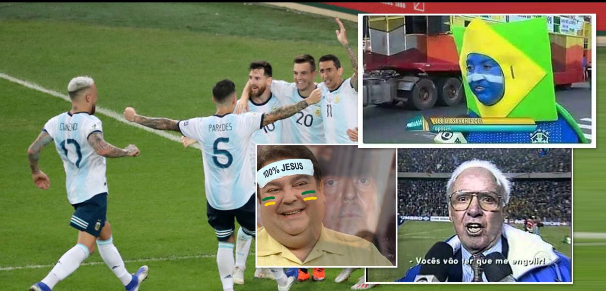 memes de Brasil x Argentina após argentinos eliminares Venezuela na Copa América
