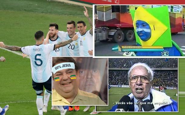 memes de Brasil x Argentina após argentinos eliminares Venezuela na Copa América