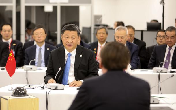 Osaka - Japão: Palavras do Presidente da República Popular da China, Xi Jinping, com Jair Bolsonaro.