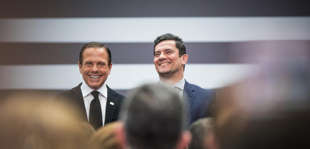 São Paulo - governador do Estado João Doria com o Ministro Sérgio Moro.