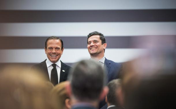 São Paulo - governador do Estado João Doria com o Ministro Sérgio Moro.