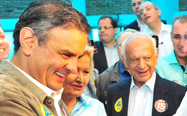 Sartori e AÃ©cio em mobilizaÃ§Ã£o em Porto Alegre 18/10 Foto: Luiz Chaves/ Sartori 15