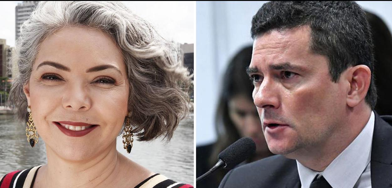 Professora Liana Cirne Lins e Sérgio Moro
