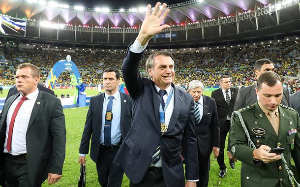 Bolsonaro no Maracanã (Foto: Clauber Cleber Caetano/PR)