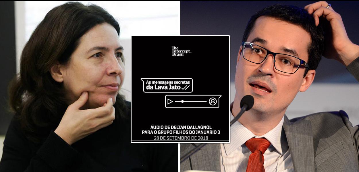 Mônica Bergamo e Deltan Dallagnol