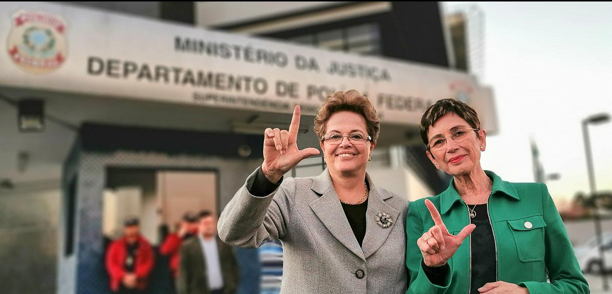 A ex-presidenta da República Dilma Rousseff e a escritora espanhola Pilar del Río, presidenta da Fundação José Saramago, visitaram o ex-presidente Lula na tarde desta quinta-feira (11) em Curitiba.