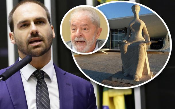 Eduardo Bolsonaro tenta intimidar STF e fala em convulsão social se Lula for solto