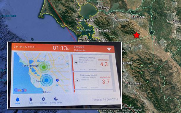 Terremoto atinge o estado da Califórnia, nos Estados Unidos.