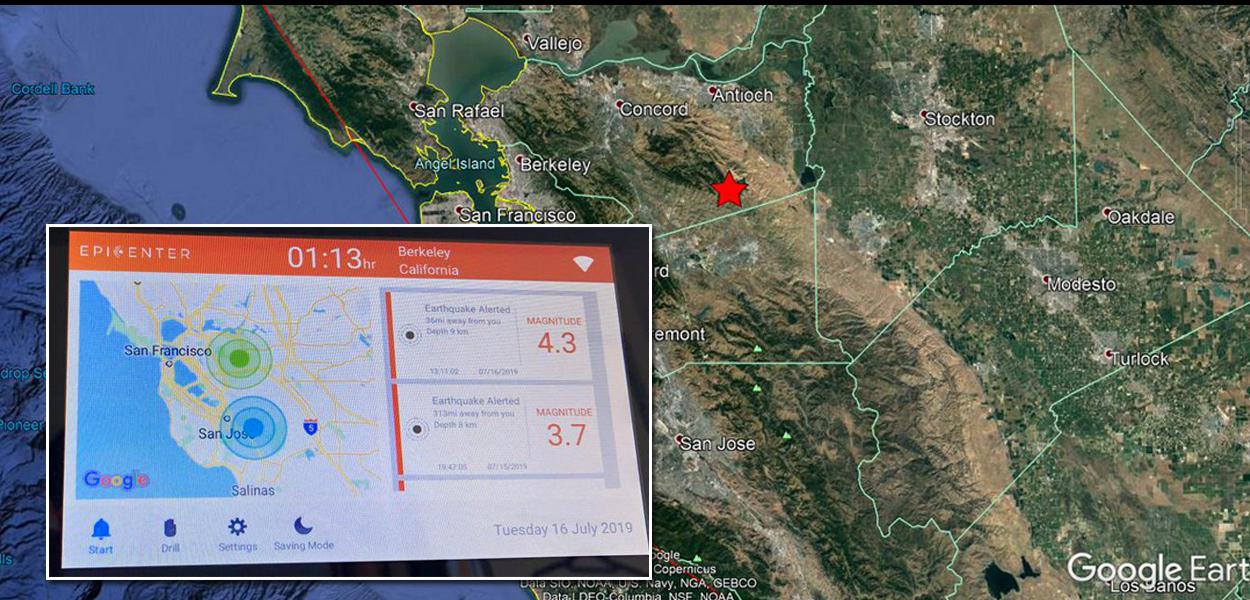 Terremoto atinge o estado da Califórnia, nos Estados Unidos.