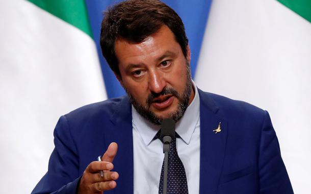 Vice-premiê italiano Matteo Salvini