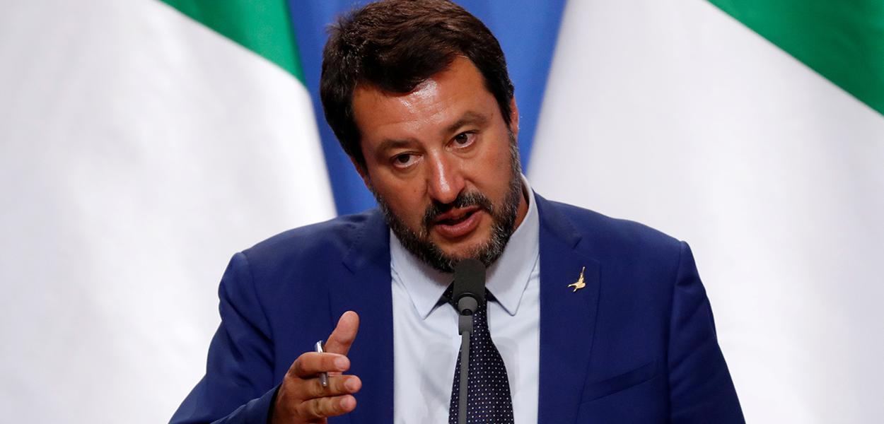 Vice-premiê italiano Matteo Salvini