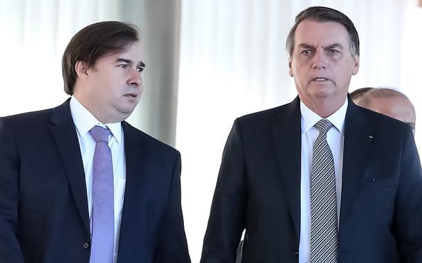 Rodrigo Maia e Jair Bolsonaro