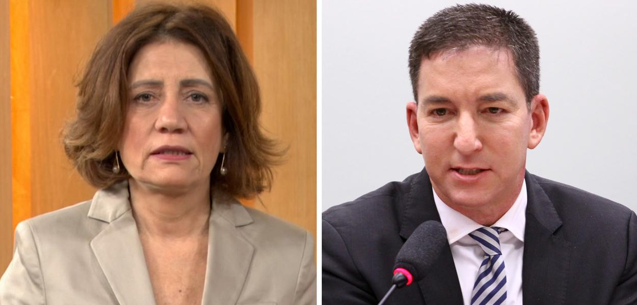 Miriam Leitão e Glenn Greenwald