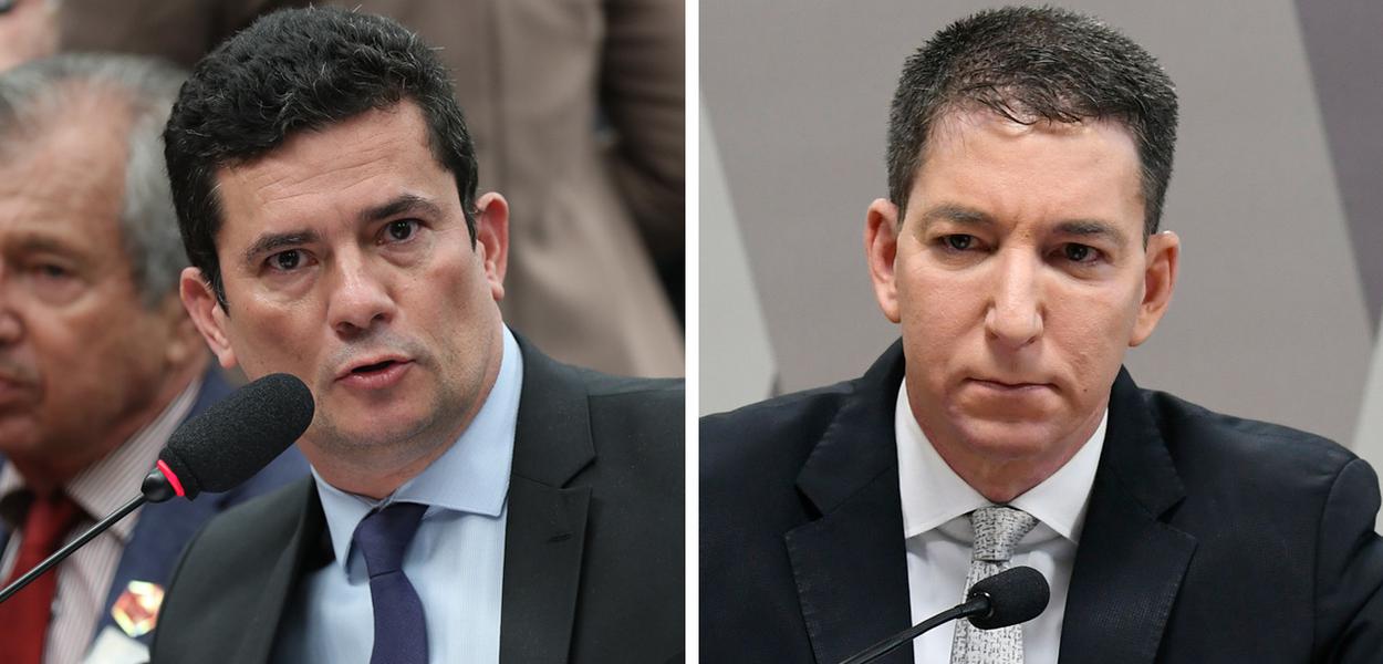 Sergio Moro e Glenn Greenwald