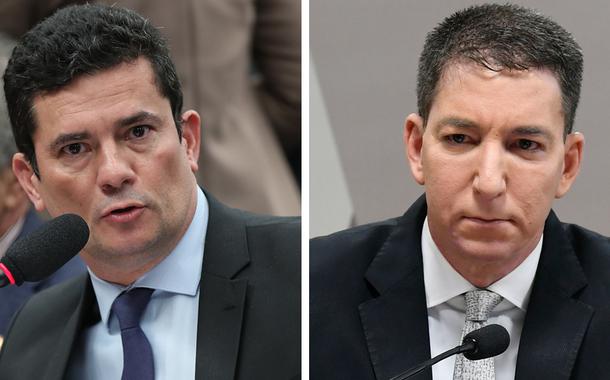 Sergio Moro e Glenn Greenwald