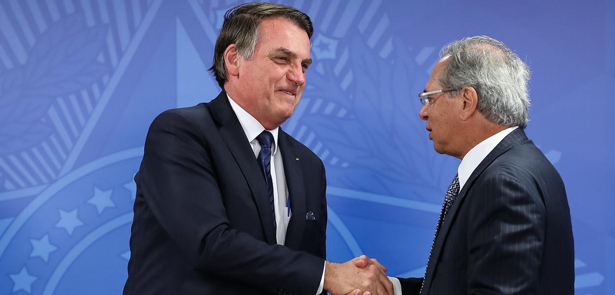 Jair Bolsonaro e Paulo Guedes