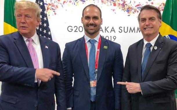 Trump, Eduardo e Jair Bolsonaro