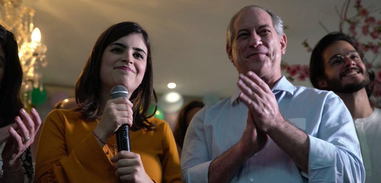 Tabata Amaral e Ciro Gomes