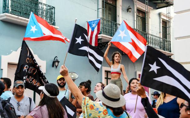 Protestos em San Juan, Porto Rico, após vazamentos de conversas impróprias no Telegram