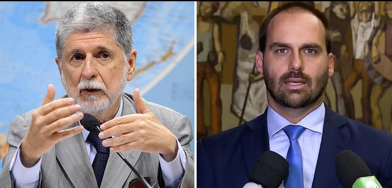 Celso Amorim e Eduardo Bolsonaro