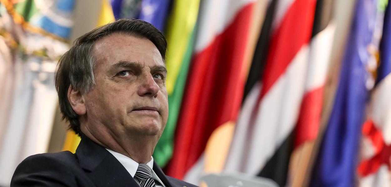 (Brasília - DF) Presidente da República, Jair Bolsonaro, durante solenidade ao Dia Nacional do Futebol.