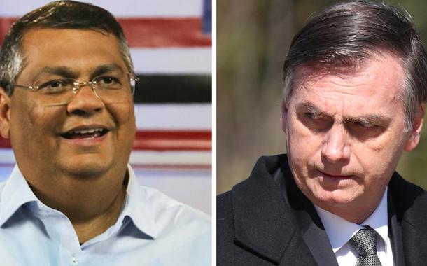 Flavio Dino e Jair Bolsonaro