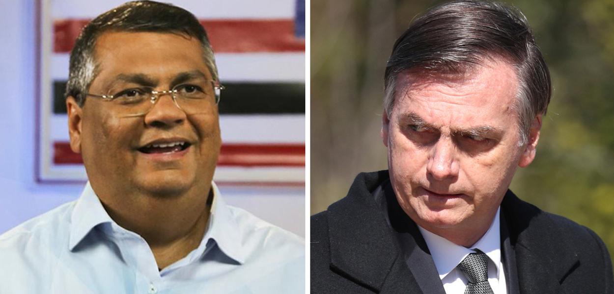 Flavio Dino e Jair Bolsonaro