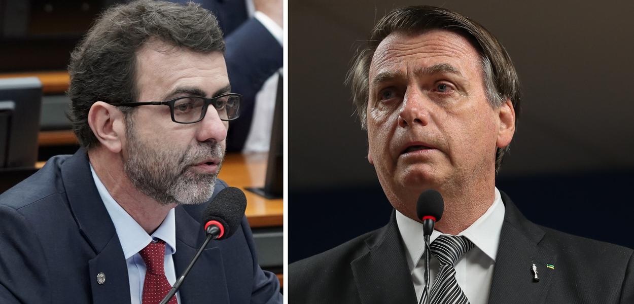 Marcelo Freixo e Jair Bolsonaro