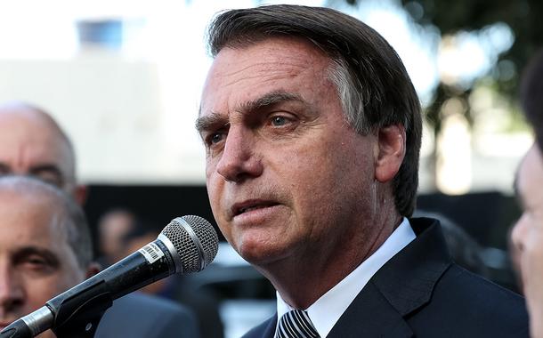 Presidente da República, Jair Bolsonaro, fala com a imprensa.
