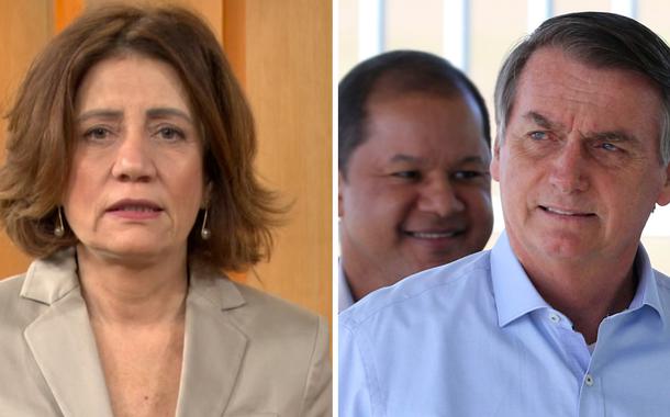 Miriam Leitão e Jair Bolsonaro